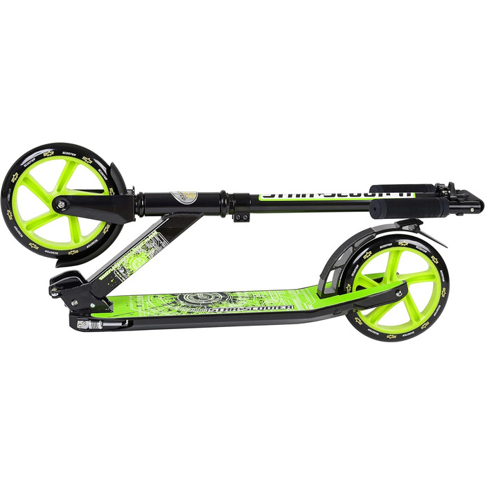 Самокат STAR SCOOTER алюмінієвий для дітей та дорослих, 205 мм колеса, для міста, для хлопчиків і дівчат від 6 років
