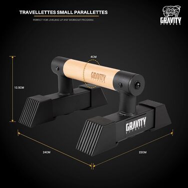 Паралелепи Gravity Fitness для калістеніки: стабільні, портативні, з гібридними дерев'яними ручками - для дому та студії