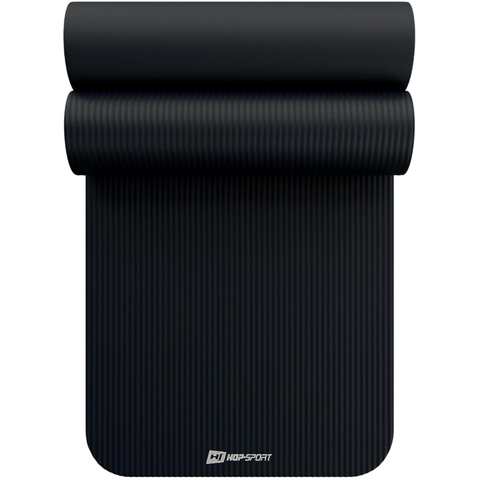 Гімнастична килимок Hop-Sport 190 x 60 x 2 см - для фітнесу, йоги, гімнастики, з неслизькою поверхнею, з NBR-піни + ремінь для перенесення