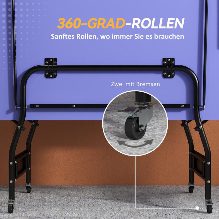 Складаний стіл для настільного тенісу середнього розміру з сіткою, 3 м'ячами та ігровим полем товщиною 12 мм