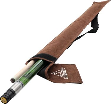 CUESOUL Більярдний кий 58 дюймів, 21oz, наконечник 13 мм, з ірландським обгорткою, у комплекті синьо-коричнева сумка PC035