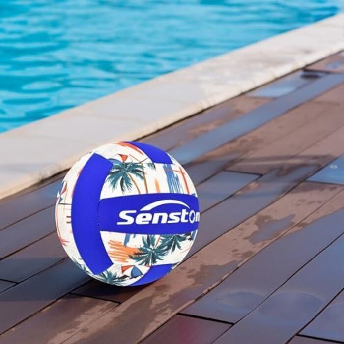 Волейбольний м'яч Senston для пляжу та активного відпочинку, водонепроникний, м'яка поверхня, блакитний колір