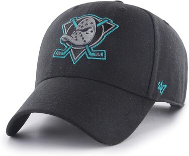 Кепка MLB Anaheim Ducks чорна, бейсболка Snapback, оригінальна, для шанувальників хокею