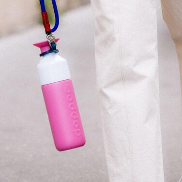 Термобутилка Dopper Insulated 580 мл Pelican Pink — подвійні стінки, герметична, з нержавіючої сталі, зберігає холод 24 год/тепло 9 год, для води, чаю, кави