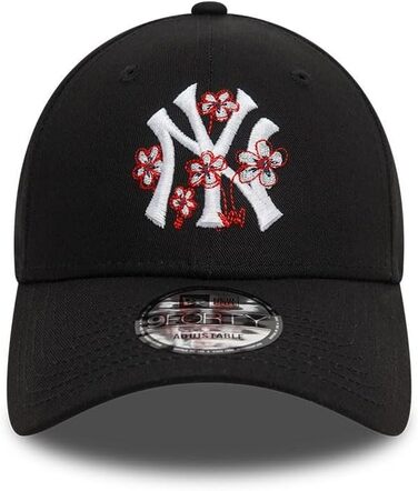 Кепка New Era Basecaps 9Forty з регульованим розміром, особливі дизайни, вигнутий козирок, логотип Patch, універсальний розмір, New York Yankees #34742