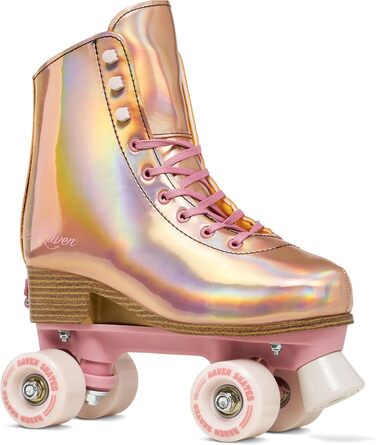 Роликові ковзани RAVEN для дітей та дорослих, регульовані (35-38, Holo Coral)
