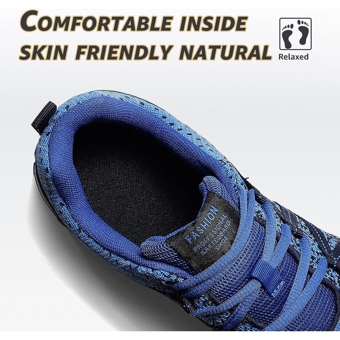 Чоловічі кросівки ASHION для спорту та бігу. Легкі, дихаючі, блакитні, 39 EU