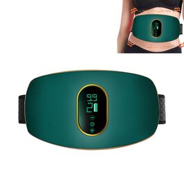 Електричний масажер для живота та схуднення, поясний слінг, вібраційний, для дому, офісу та подорожей (зелений)