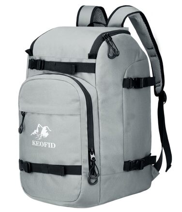 Чохол для лижних черевиків KEOFID, 50L, рюкзак для лиж та сноуборду (сірий)