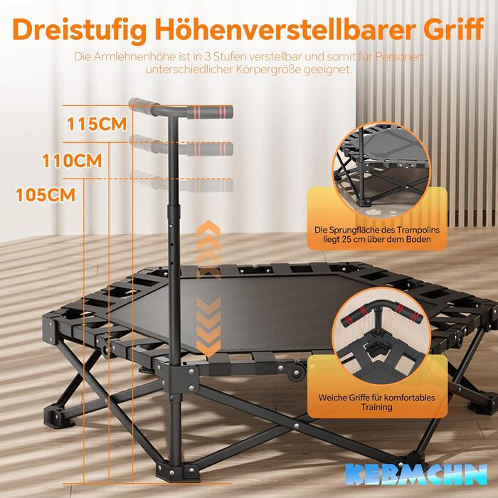 Трамплін для фітнесу в приміщенні з конструкцією 