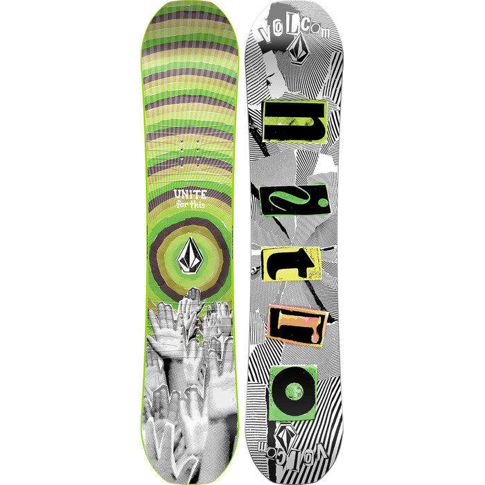 Дитяча сноуборд-дошка Nitro Ripper X Volcom 121 см, для фрістайлу та ол-маунтін, мультиколір
