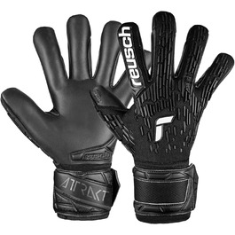 Воротарські рукавички Reusch Attrakt Freegel Infinity Finger Support чорні, унісекс, розмір 8.5