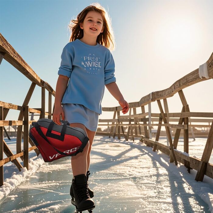 Сумка для ковзанів VPRO: для ковзанярства на льоду та роликів, з ремінцем та блискавкою, для дітей та дорослих