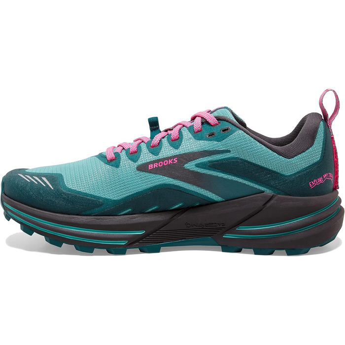 Brooks Cascadia 16: жіночі трейлраннінгові кросівки, 37.5 EU, блакитно-рожеві
