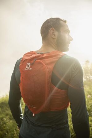 Жилет гідратаційний Salomon ADV Hydra Vest 8 для бігу і трекінгу, унісекс, комфортний, стабільний, швидкий доступ до води, червоний, розмір M