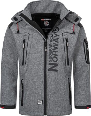 Функціональна куртка Geographical Norway Tangata для активного відпочинку, червона (S, Blended Grey)