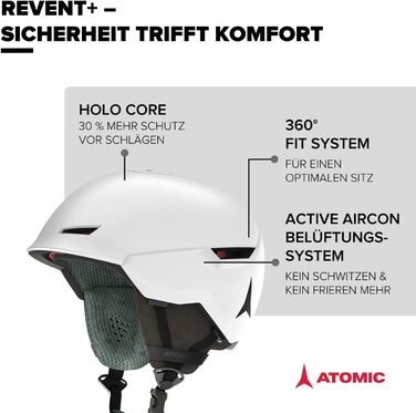 Гірськолижний шолом Atomic Revent+ L (59-63 см), білий, унісекс