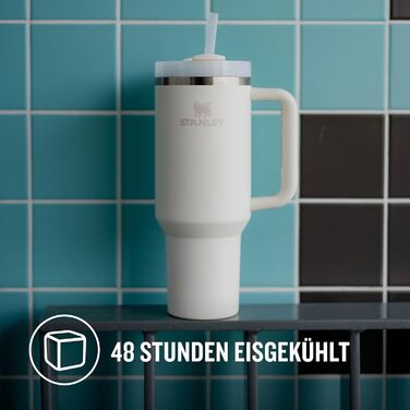 Термочашка Stanley Quencher H2.0 Flowstate з трубочкою 1,2 л, термокружка з нержавіючої сталі, зберігає напої холодними до 48 годин, без BPA, підходить для посудомийки