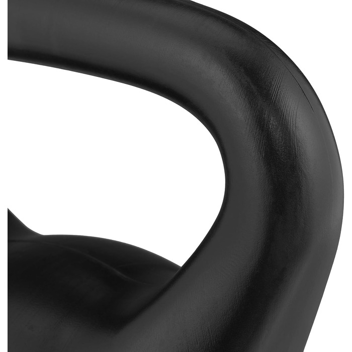 Kettlebell Relaxdays 16 кг, пластикова гиря для фітнесу, чорна, для жінок і чоловіків