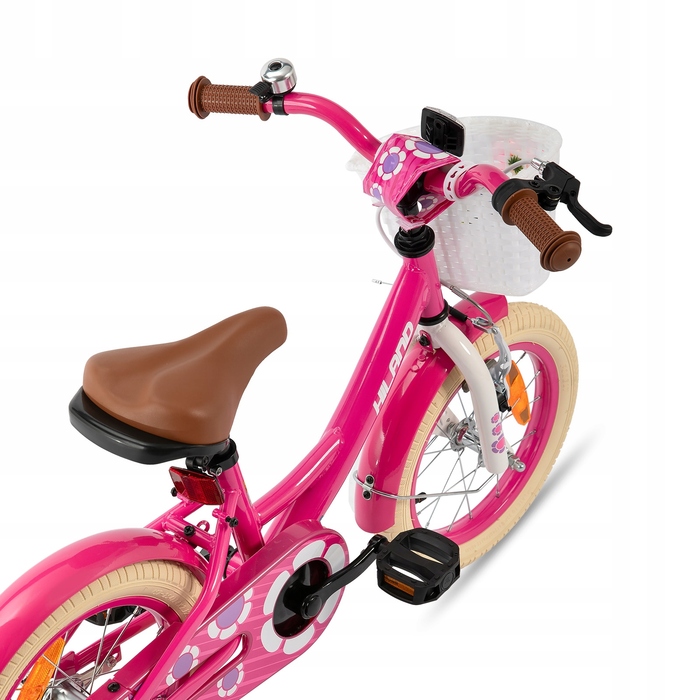 Дитячий велосипед Joystar, рожевий, 14 дюймів, з бічними допоміжними колесами