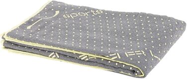 PEARL Sports Yogatuch: Рушник для йоги 2в1 з мікрофібри та підкладкою (сірий)