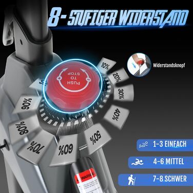 Велотренажер ISE з регульованим опором 26 кг, тихий hometrainer з LCD-дисплеєм, підставка для планшету, велотренажер для кардіотренувань вдома, до 120 кг