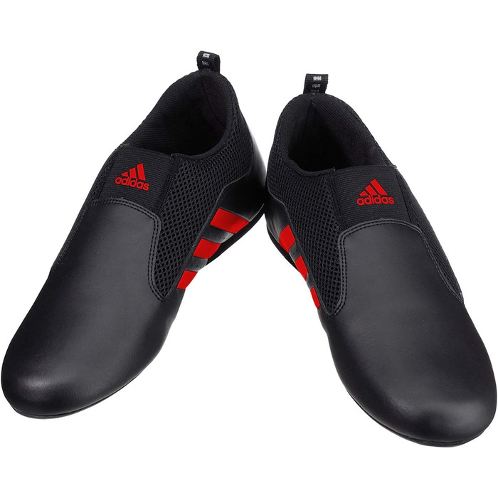 Кросівки для карате та тхеквондо Adidas для чоловіків, жінок, дітей та тренерів. Білі, чорні, червоні. Розмір 8.5 (265 мм)