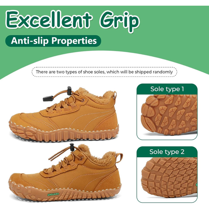 Дитячі зимові шкарпетки-черевики Saguaro, теплі, з підкладкою, для прогулянок, розмір 26-36, коричневі