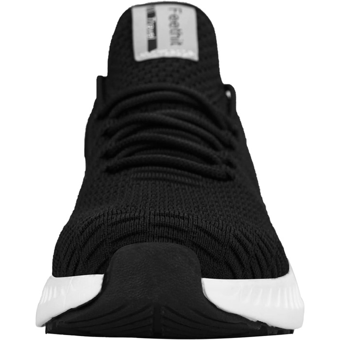 Жіночі кросівки Feethit для бігу та фітнесу. Легкі, дихаючі, з гумовою підошвою. Білі та чорні, розмір 38 EU