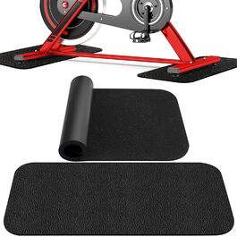 Захисний килимок під фітнес-тренажер та бігову доріжку, шумопоглинаюча підкладка 28x70 см, 6 мм, 2 шт. в комплекті