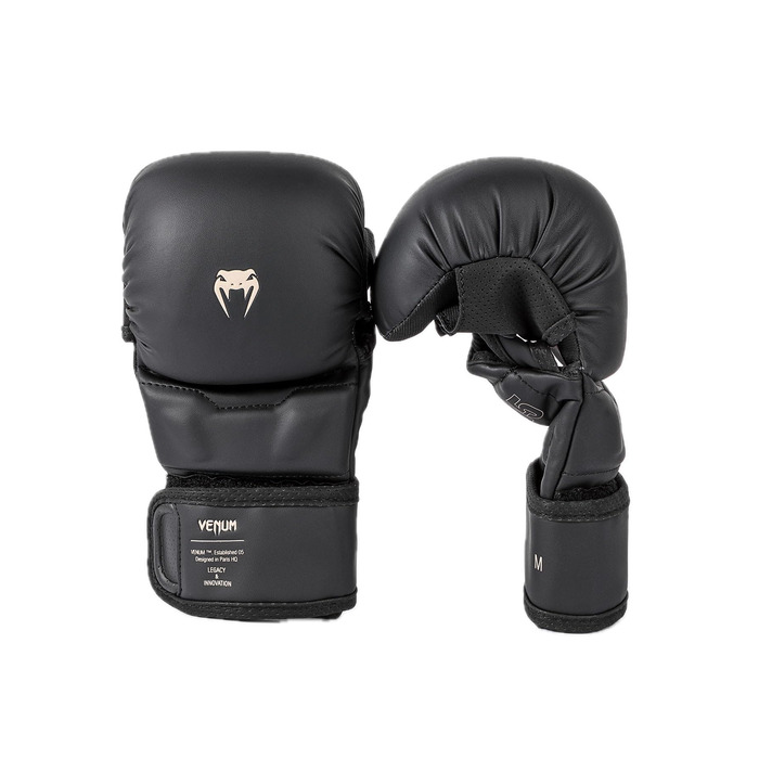 Рукавички для спарингу Venum Impact Evo MMA, чорні, унісекс, розмір S