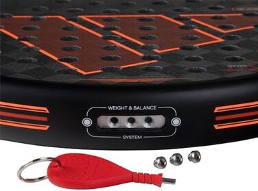 Падельна ракетка adidas Adipower Multiweight Ctrl 3.3, чорна-оранжева, без струн