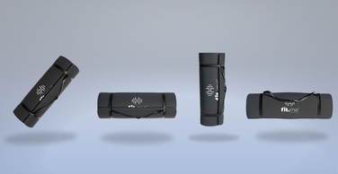 Килимок для фітнесу Fit.Me, 182 см x 60 см, чорний