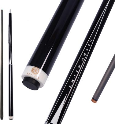 OKHEALING Професійний Більярдний Кіюк T700 з Карбону, 147 см, 12.4 мм, 8 зубців, для 8 та 9 куль