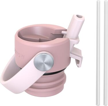 Термокружка-термос Super Sparrow з нержавіючої сталі з трубочкою - 350мл, 500мл, 750мл, 1л, 1.2л - BPA Free, для спорту, подорожей, школи, відпочинку на природі (1000мл, вишня)