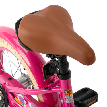 Дитячий велосипед Joystar, рожевий, 14 дюймів, з бічними допоміжними колесами