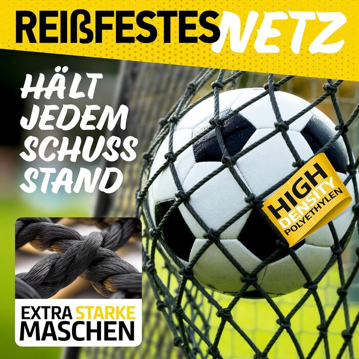Ворота для футболу в сад для дітей та дорослих з антикорозійним покриттям. Ворота для дітей з анкерами для оптимальної фіксації. Футбольні ворота з м'якою оббивкою 300x200 см