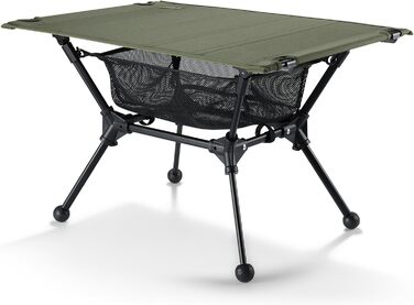 OneTigris Dipper: Складаний туристичний стіл для кемпінгу та риболовлі, 60 x 40 x 37 см, Ranger Green