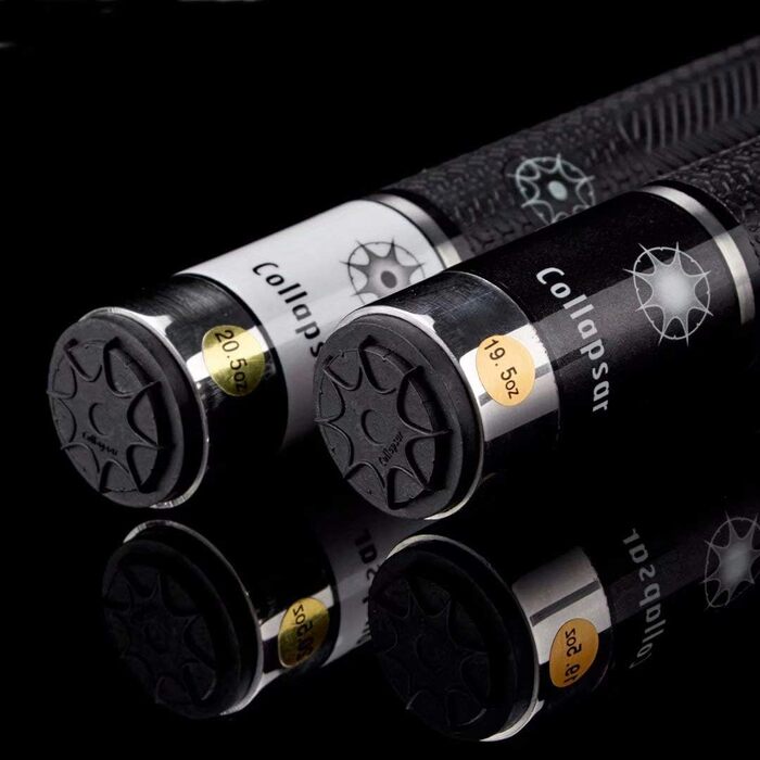 Більярдний кий Cpllapsar COLLAPSAR R серії 147 см, 2-секційний, з ручкою з PU шкіри, чорний, 20.5OZ