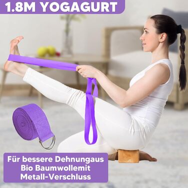 Набір для пілатесу вдома, 5 шт: кільце для пілатесу 38 см та фітбол для ніг, рук та стегон, для схуднення