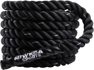 Тренувальний батл-роуп Miweba Sports BR100 12 м, Ø 40 мм для фітнесу, кросфіту, залу та вулиці