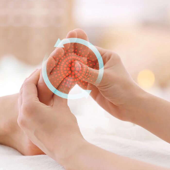 Електричний масажер для ніг HoMedics Shiatsu Deluxe з підігрівом - Шиацу масаж, 28 рухомих головок, управління дотиком до пальців ніг, для зняття болю та втоми