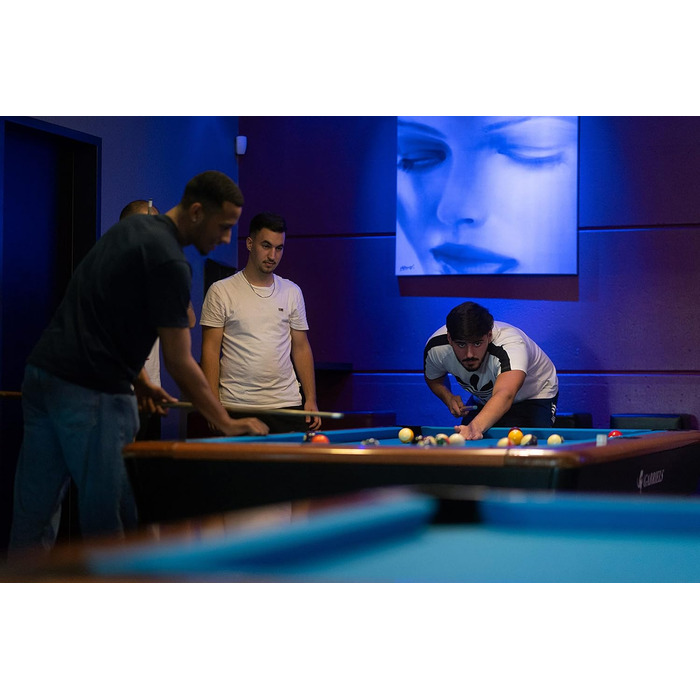 Набір для більярду HD Billard Queue Set: 2-секційна кий з благородного дерева, 147 см, для пулу та снукеру, змінна шкіряна насадка, крейда та запасні насадки