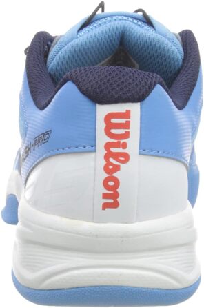 Тенісне взуття Wilson Rush Pro Jr Ql Carpet для дітей, біле (33 2/3 EU, блакитно-біло-помаранчеве)