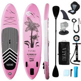 Надувний SUP Борд для SUPping, 2 місця, 200 кг, Рожевий