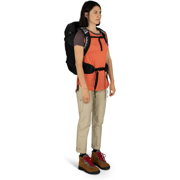Рюкзак Osprey Hikelite 28 л чорний (M-L) для туризму