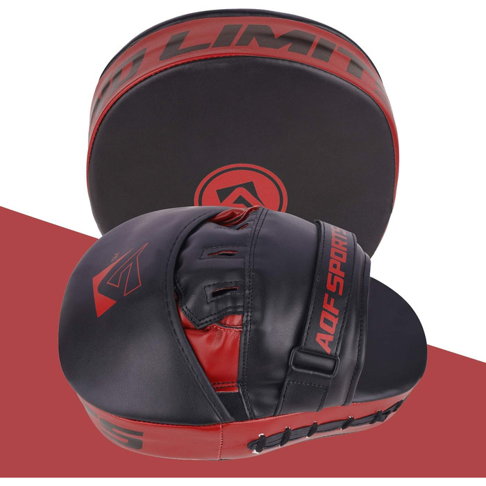 Боксерські рукавички Pratzen Rex Leder: рукавички для ударів, захисні подушки, тренування з самооборони, бокс, кікбоксинг, тайський бокс, таеквондо (червоні)