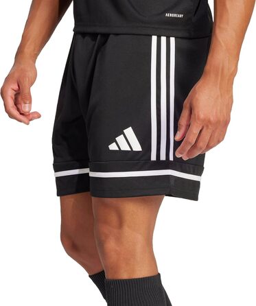 Чоловічі футбольні шорти adidas Squadra 25, чорні (Black/White), розмір L