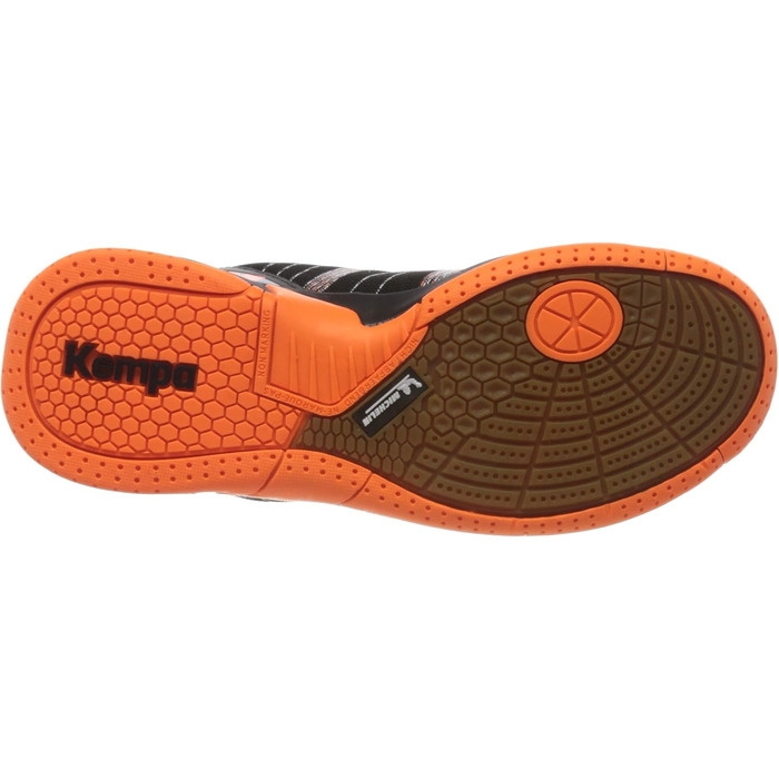 Дитячі гандбольні кросівки Kempa Attack Contender Junior (29 EU, чорний/флуоресцентний помаранчевий)