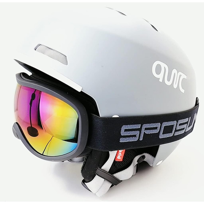 Лижна маска SPOSUNE для дорослих і дітей, сноуборд-окуляри OTG, антифог, UV400, ударостійкі, сумісні з шоломом, для катання на лижах та роликах
